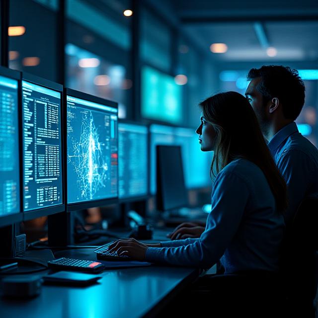 Technical support team assisting users